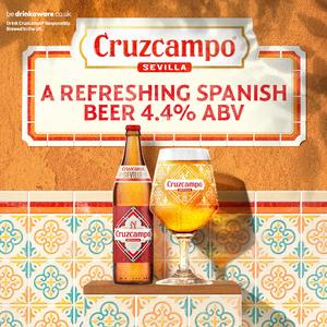 Cruzcampo Sevilla Lager Beer Bottle 660ml - gallery image 2