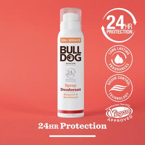 Bulldog Skincare Bergamot & Sandalwood Spray Deodorant 125ml - gallery image 2