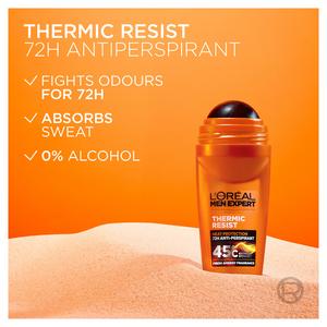 L'Oréal Men Expert 100ml Deodorant Thermic Resist Roll On 48H Anti-Perspirant - gallery image 5
