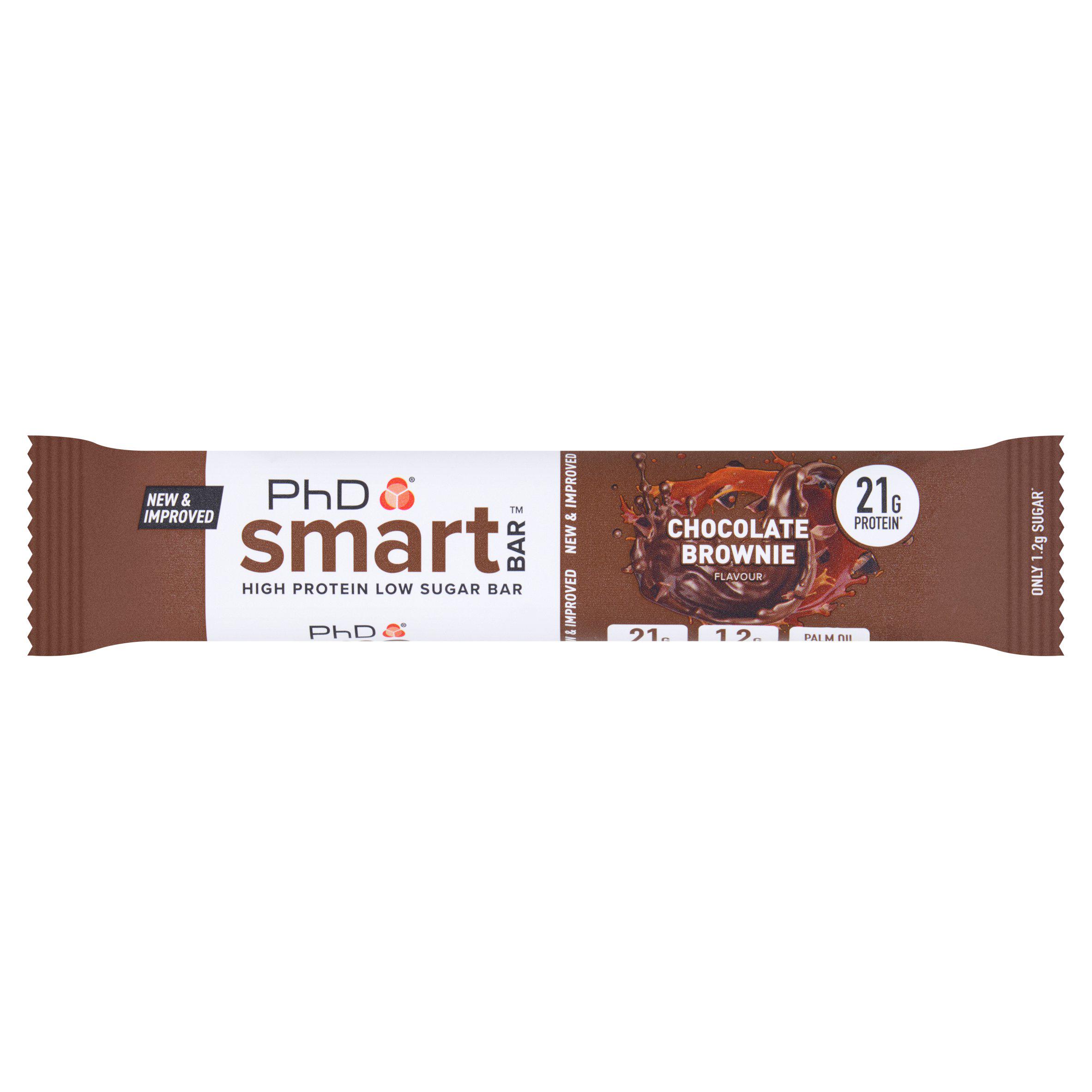 PhD Chocolate Brownie Smart Bar Protein 64g