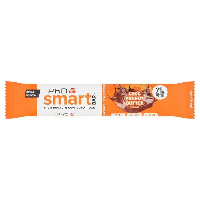 PhD Choc Peanut Butter Flavour Smart Bar 64g - gallery image 1