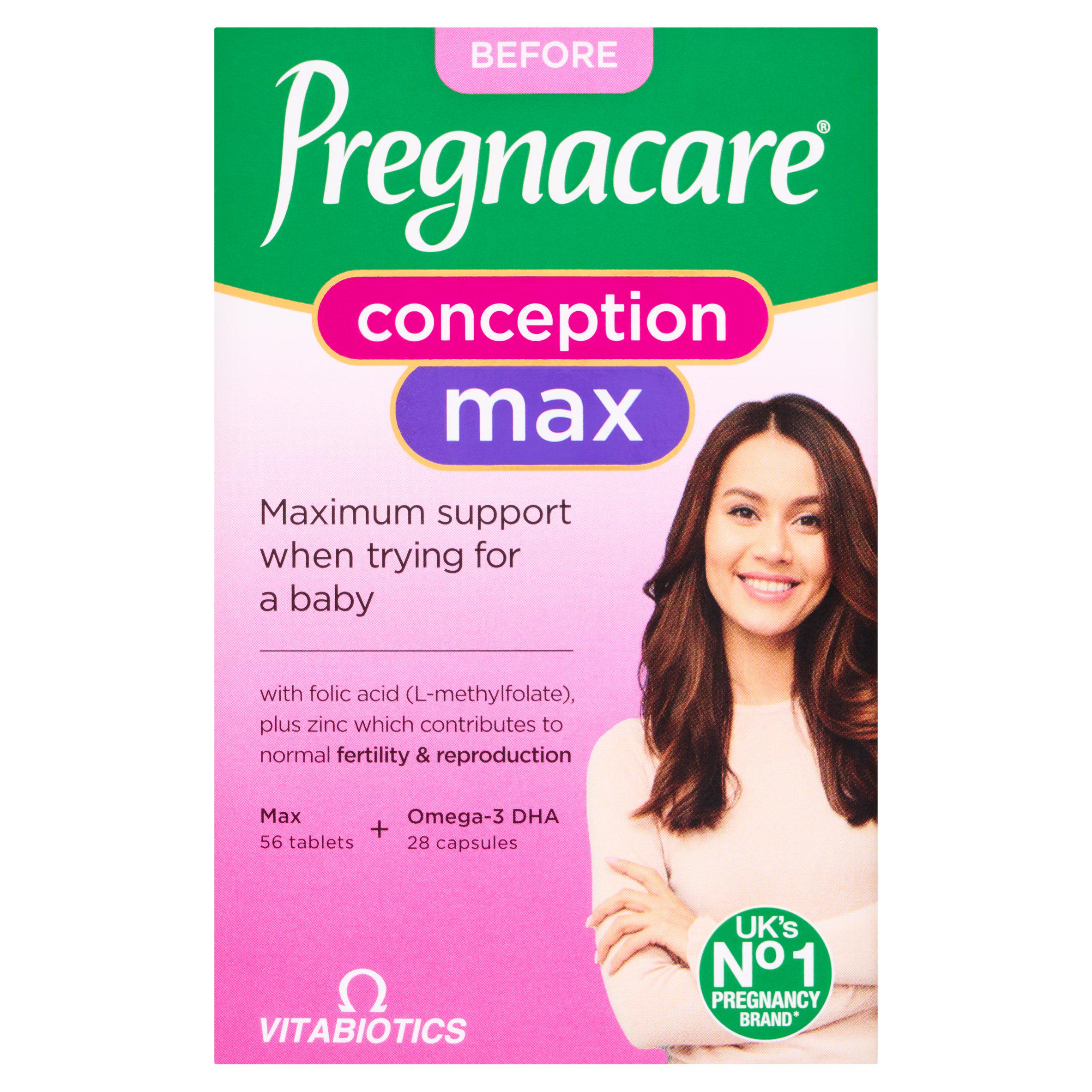 Vitabiotics Pregnacare Conception Max Tablets & Capsules x84