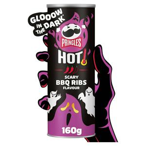 Pringles Hot Smokin' BBQ Ribs Sharing Crisps 160g