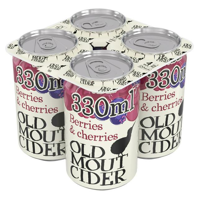 Old Mout Cider Berries & Cherries Can 4x330ml - gallery image 1
