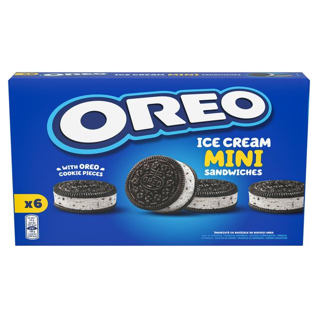 Oreo Mini Ice Cream Sandwich 6 x 55ml - gallery image 1