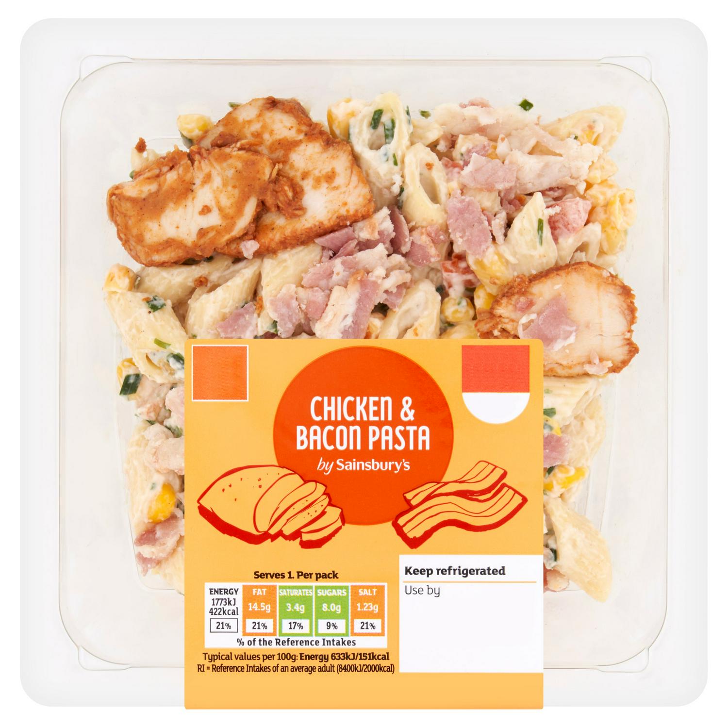 Sainsbury's 280g Chicken & Bacon Pasta