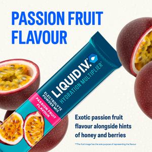 Liquid IV Hydration Multiplier 15 x Sachets Passion Fruit Electrolyte Powder Mix Food Supplement - gallery image 3