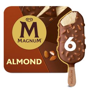 Magnum 6 x 100ml Almond Ice Cream Sticks - gallery image 3