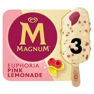 Magnum Ice Cream Sticks Euphoria Pink Lemonade 3x90ml