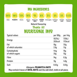 Nakd Apple Cinnamon Fruit & Fibre Bars 3x44g - gallery image 4