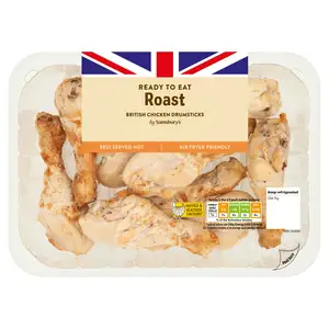 Sainsbury's Roast British Cooked Chicken Drumsticks 750g (ready to eat)