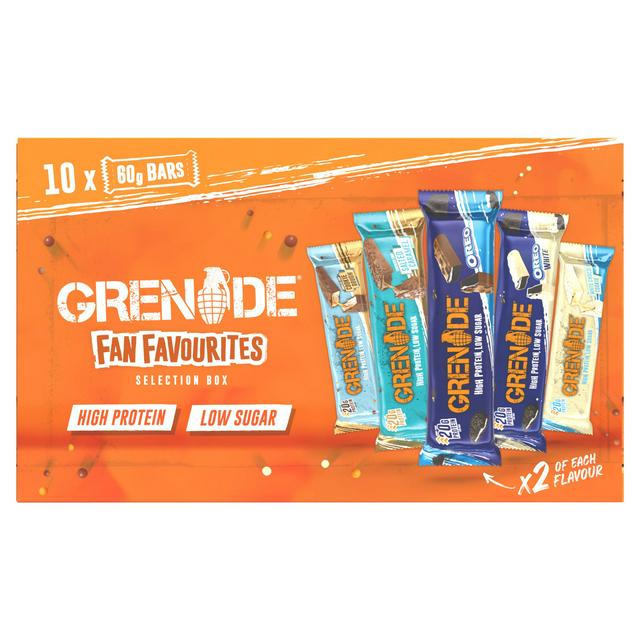 Grenade Fan Favourites Selection Box 10x60g - gallery image 1