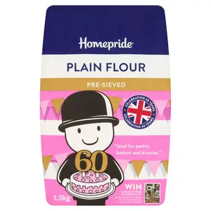 Homepride Plain Pre Sieved Flour 1.5kg