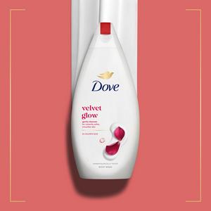 Dove Velvet Glow Body Wash Shower Gel 450ml - gallery image 2