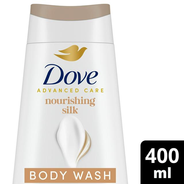 Dove Advanced Care Nourishing Silk Body Wash Shower Gel 400ml - gallery image 1