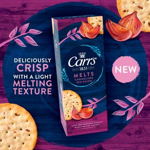 Carr's Melts Caramelised Red Onion Crackers 150g - gallery image 2