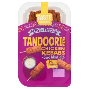 Taste Original Tandoori Style Chicken Kebabs with a Cool Mint Dip 105g