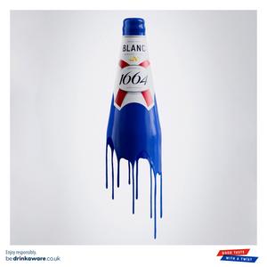 Kronenbourg 1664 Blanc Premium Lager Beer Bottle 4 x 330ml - gallery image 3