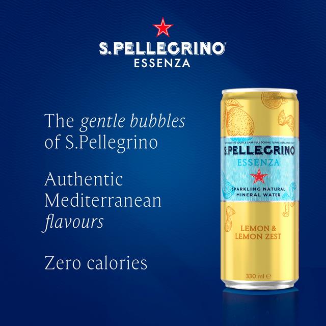 Buy Sanpellegrino Sparkling Lemon & Lemon Zest 4x330ml 4 Pack - View #9