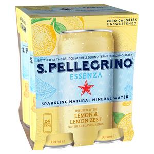 San Pellegrino Essenza Sparkling Water Lemon 4x330ml - gallery image 6