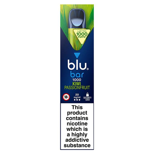 Blu Bar 1000 Kiwi Passionfruit Disposable Vape 20mg | Sainsbury's