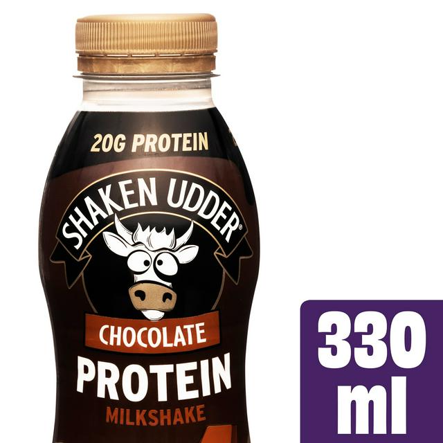Shaken Udder Chocolate Protein Milkshake 330ml - gallery image 1