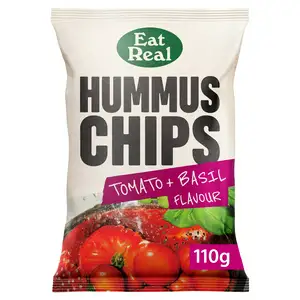 Eat Real Tomato & Basil Hummus Chips Sharing 110g