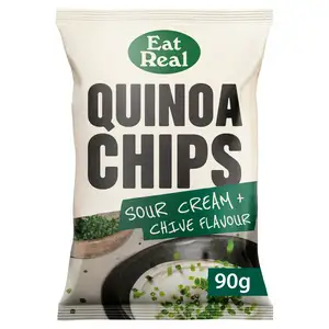 Eat Real Sour Cream & Chive Quinoa Chips Sharing 90g