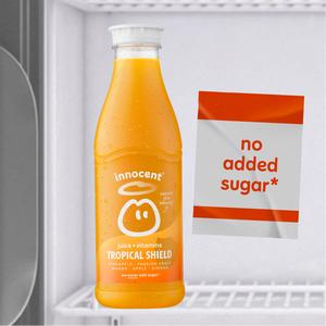 Innocent Plus Tropical Shield, Pineapple & Passion Fruit Juice with Vitamins 750ml - gallery image 3