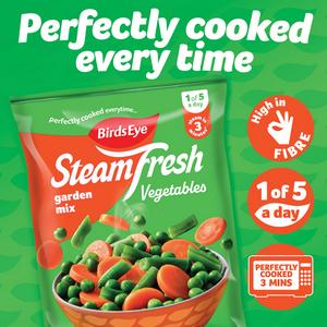 Birds Eye Steamfresh Garden Mix Steam Bags x4 540g - gallery image 2