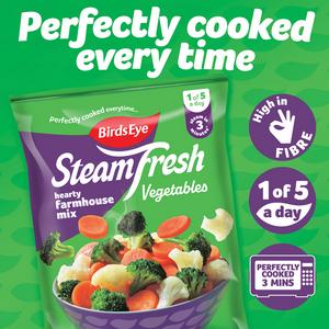 Birds Eye Steamfresh Hearty Farmhouse Mix Steam Bags x4 540g - gallery image 2