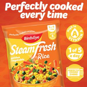 Birds Eye 2 x 380g Steamfresh Golden Microwave Rice Steam Bags - gallery image 2