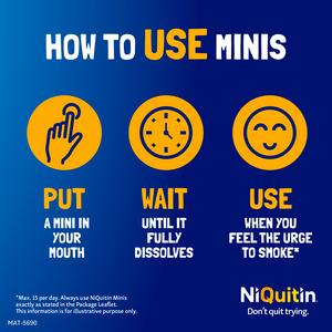 NiQuitin Minis Mint Nicotine Lozenges Reduce & Quit Smoking Aid x100 2mg - gallery image 6