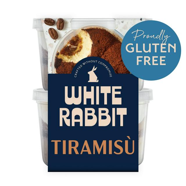 White Rabbit 2 x 95g Gluten Free Classic Tiramisu - gallery image 1