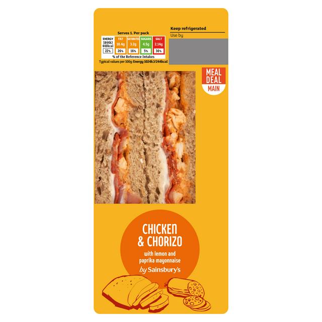 Sainsburys Chicken & Chorizo Sandwich