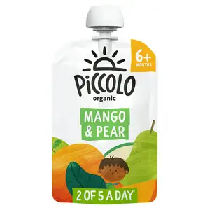 Piccolo Organic Mango & Pear Smooth 6 Months+ 100g