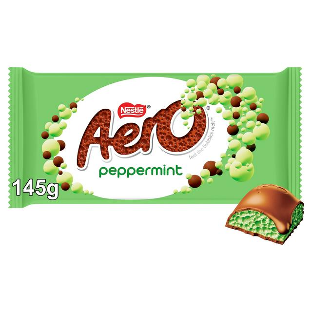 Aero Shaero Bubbly Peppermint Chocolate Sharing Bar 145g - gallery image 1
