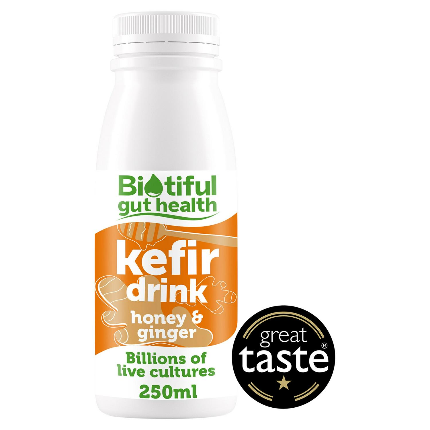 Biotiful Gut Health Kefir Drink Honey & Ginger 250ml