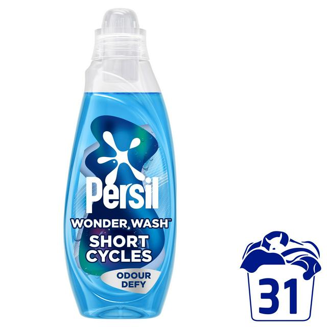 Persil Wonder Wash Bio Liquid Laundry Odour Defy Speed Clean Quick Wash 31 Washes 837ml - gallery image 1
