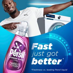 Persil Wonder Wash Bio Liquid Detergent Ultra Care Speed Clean Quick Wash 31 Washes 837ml - gallery image 2
