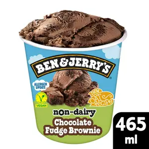 Ben & Jerry's Vegan Ice Cream Tub Non Dairy Chocolate Fudge Brownie 465ml