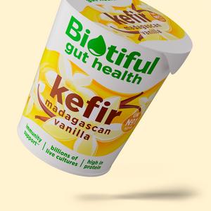 Biotiful Gut Health Kefir Yogurt Madagascan Vanilla 350g - gallery image 2