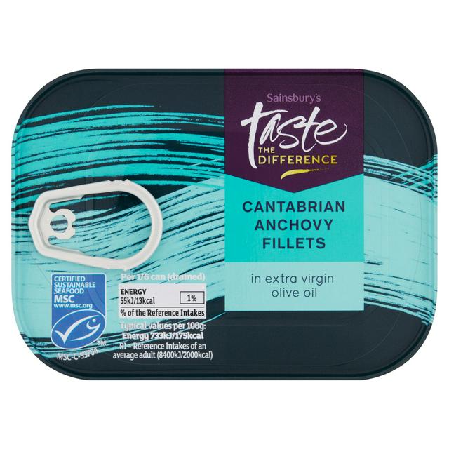 Sainsbury's Anchovy Fillets, Taste the Difference 74g - gallery image 1