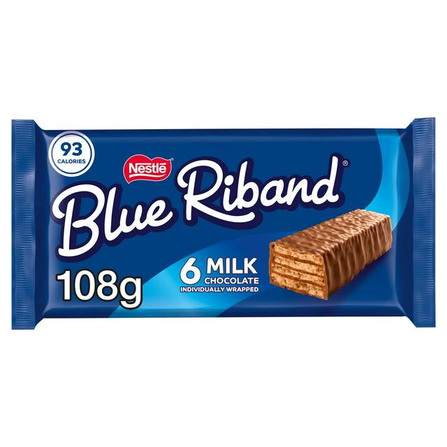 Blue Riband Wafer Biscuit Bar 6 Pack Multipack 108g