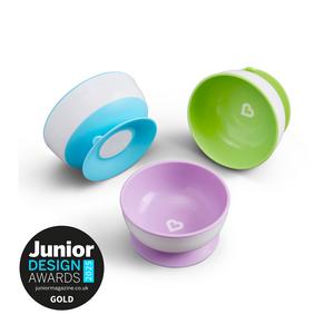 Munchkin Stay Put 3 Suction Bowls 6m+ - gallery image 2