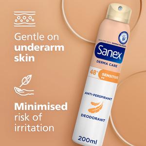 Sanex Derma Care Sensitive 48 Hour Antiperspirant Spray Deodorant 200ml - gallery image 4