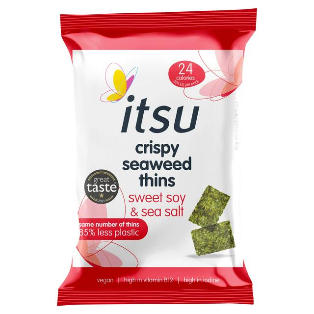 Itsu Crispy Seaweed Thins Sweet Soy & Sea Salt 5g