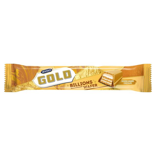 McVitie's Gold Billions Wafer Golden Caramel Chocolate 39g - gallery image 1