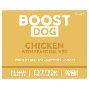 Boost Dog Food Chicken with Seasonal Veg 400g