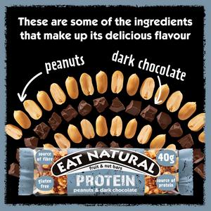 Eat Natural Protein Peanuts Dark Chocolate Fruit & Nut Bars 40g - gallery image 4